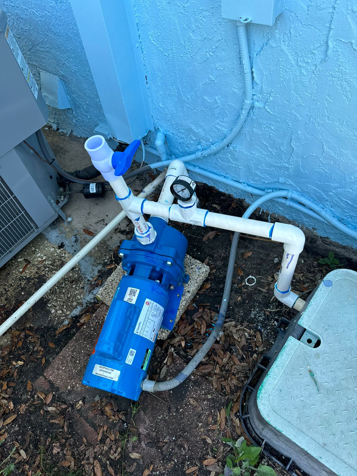 New irrigation pump and plumbing